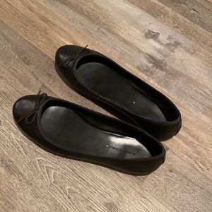 Banana Republic black flats with bow